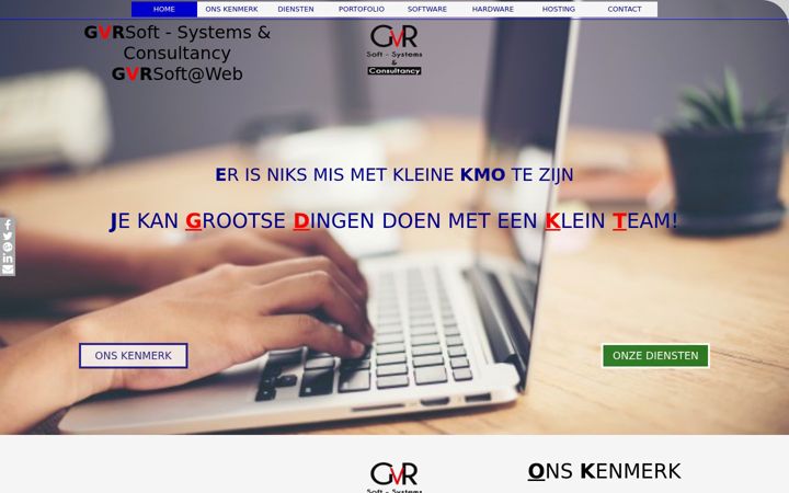 Screenshot of gvrsoft.be