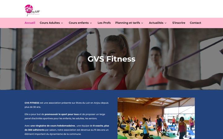 Screenshot of gvsfitness.fr