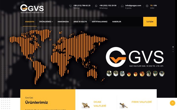 Screenshot of gvsgaz.com