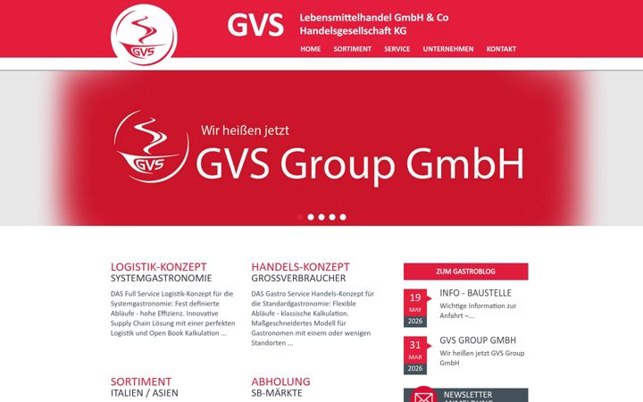 Screenshot of gvsgroup.de