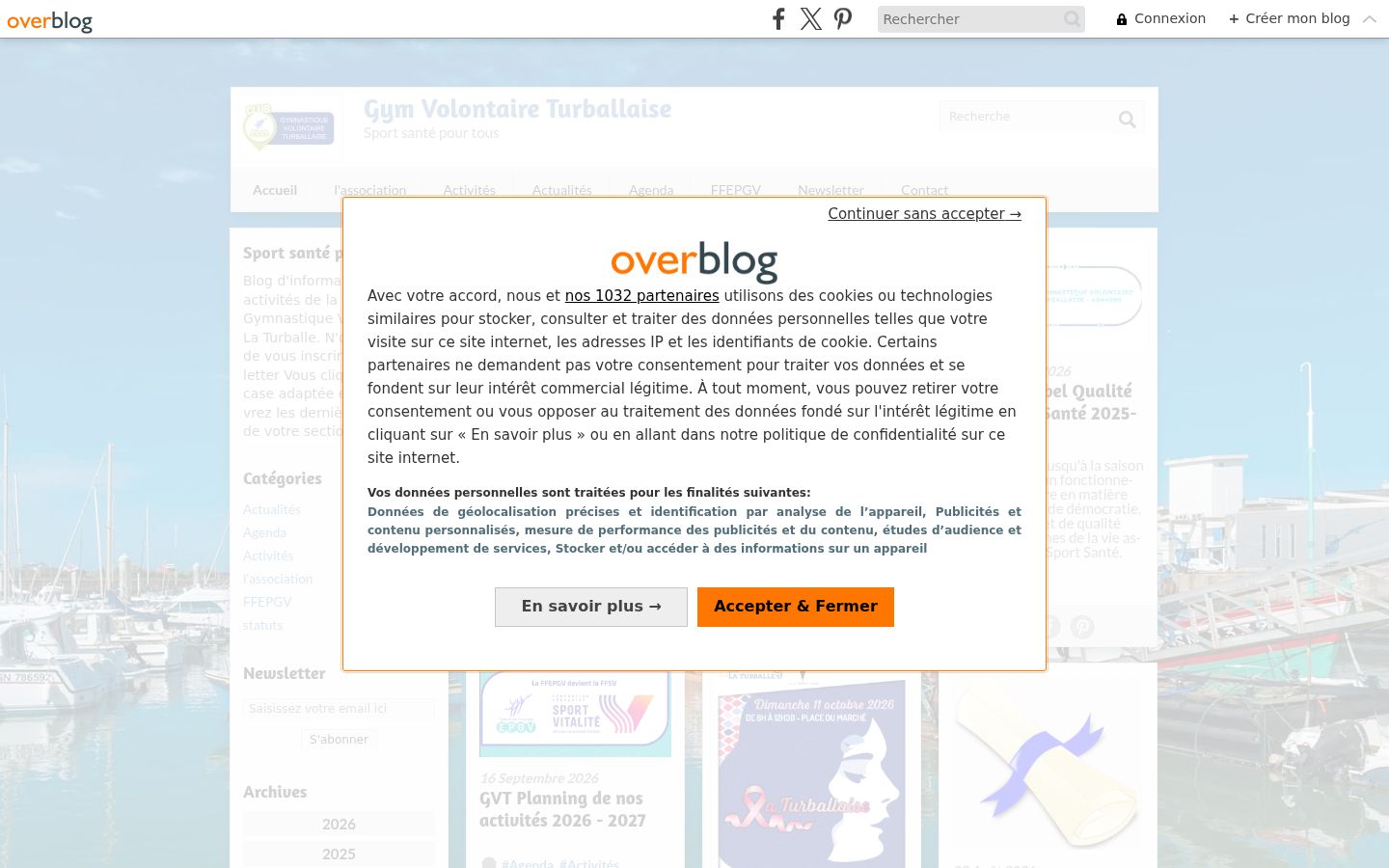 Screenshot des Einwilligungsbanners vor jeglicher Interaktion