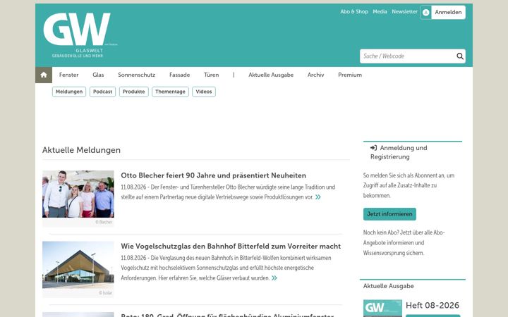 Screenshot of gw-news.eu