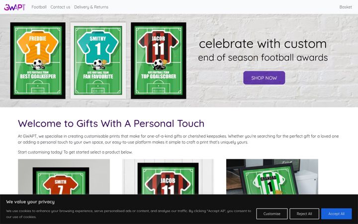 Screenshot of gwapt.co.uk