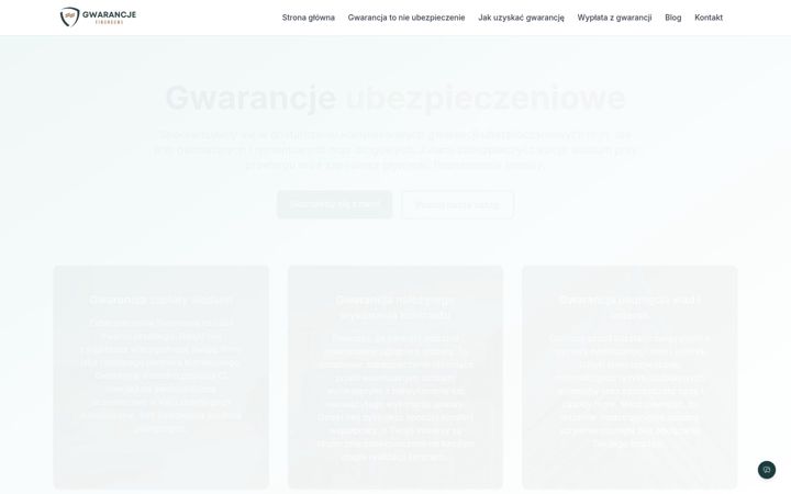 Screenshot of gwarancjefinansowe.pl