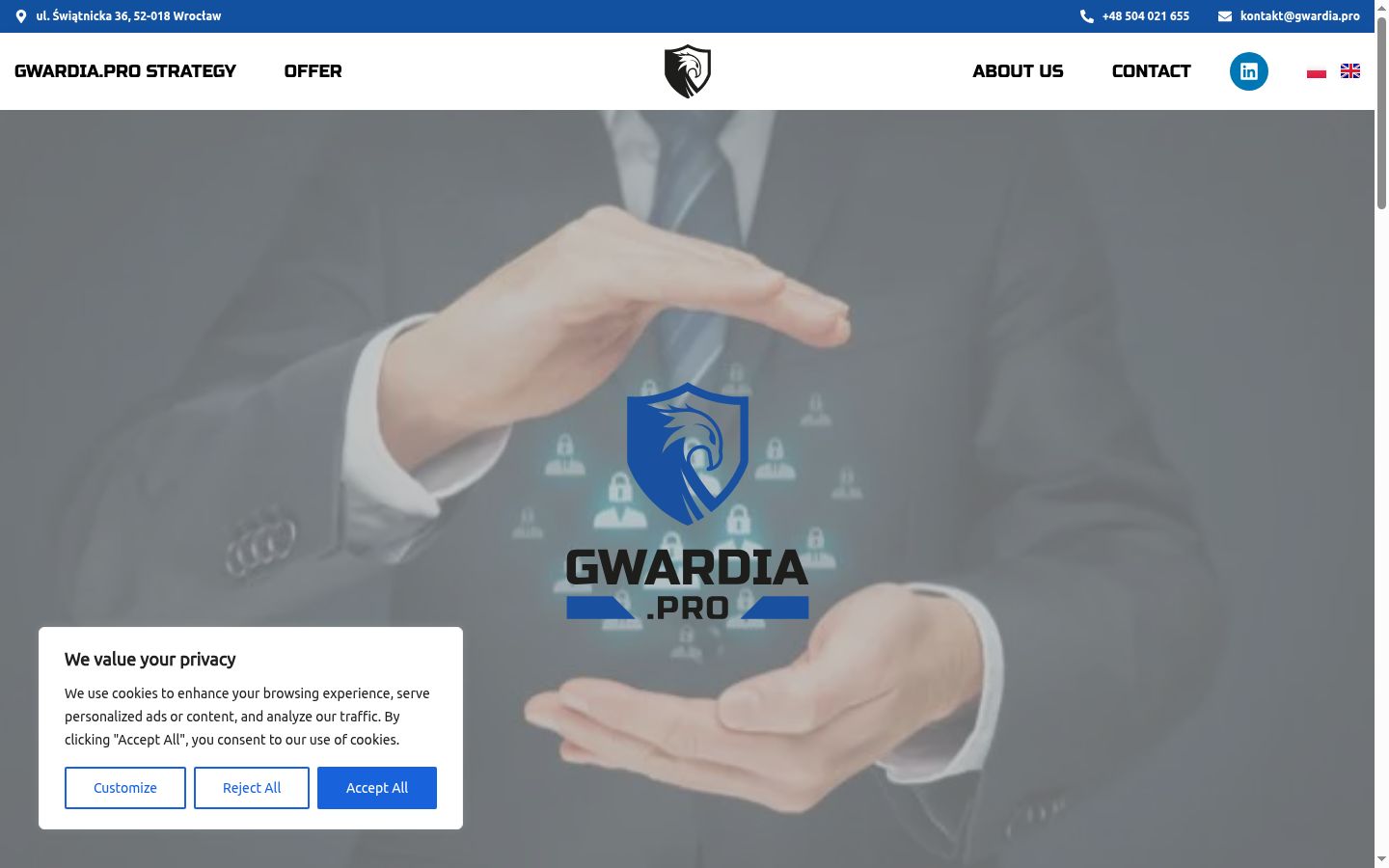 Snimka zaslona bannera za privolu prikazanog prije bilo kakve interakcije