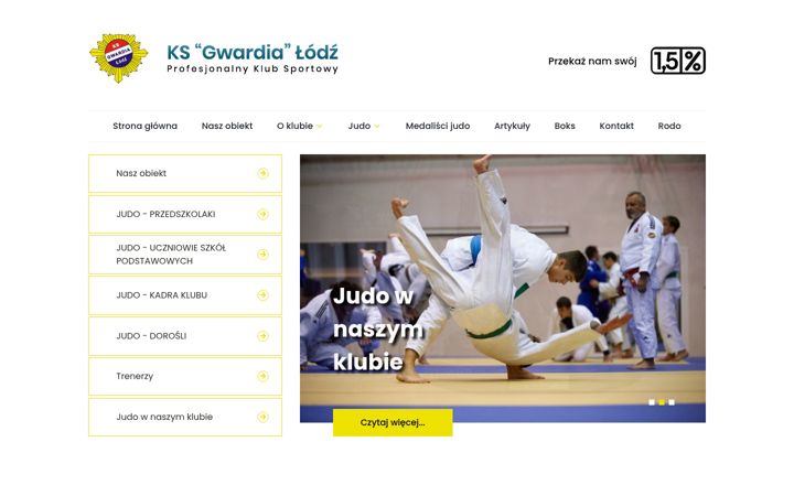 Screenshot of gwardiajudo.pl