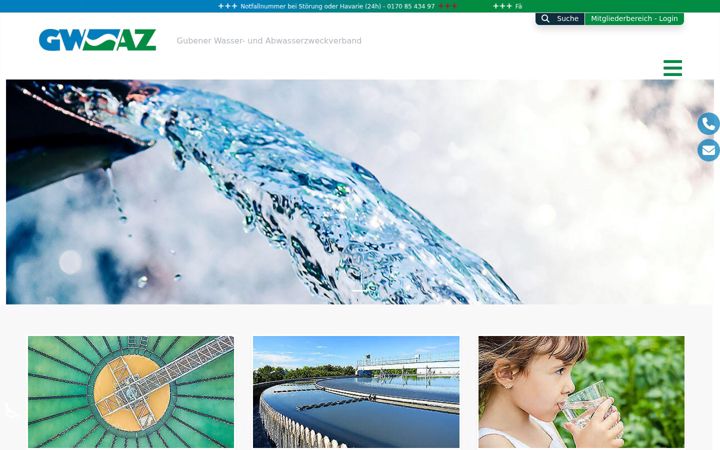 Screenshot of gwaz-guben.de