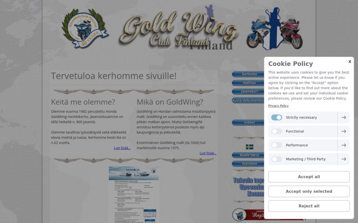 Screenshot of gwcf.fi