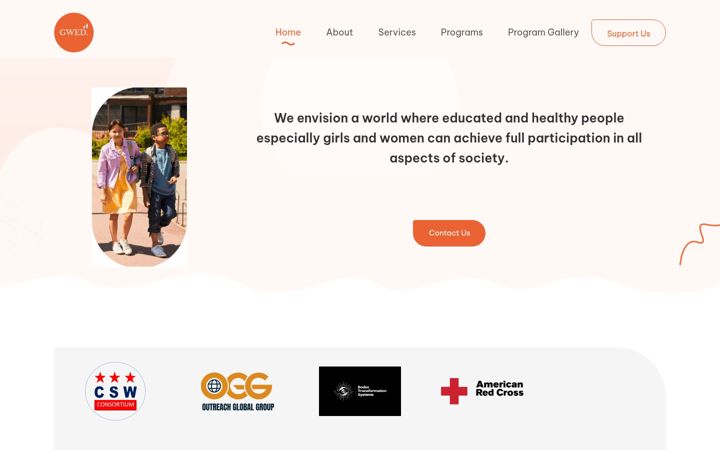 Screenshot of gwed.org