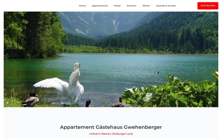 Screenshot of gwehenberger.at