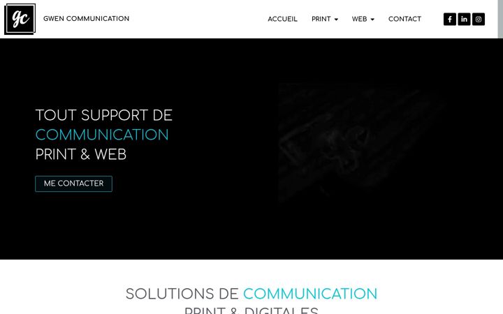 Screenshot of gwen-communication.fr
