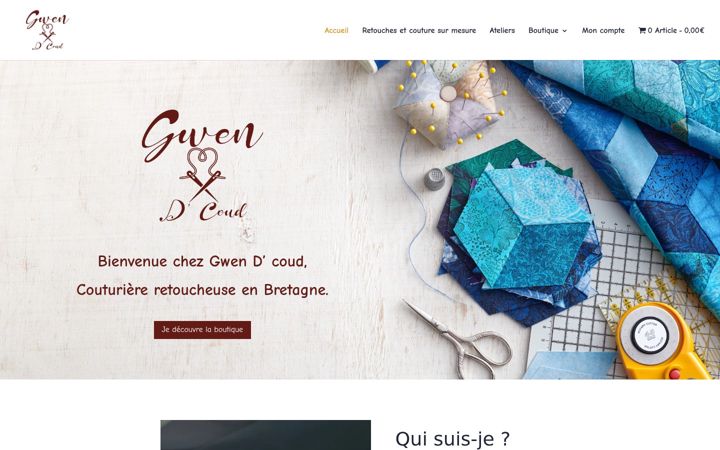 Screenshot of gwen-d-coud.fr