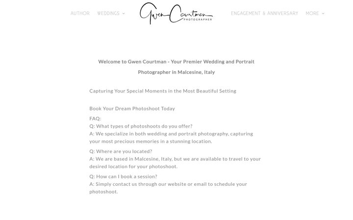 Screenshot of gwencourtman.com