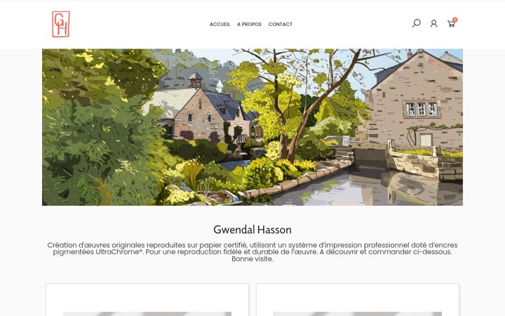 Screenshot of gwendalhasson.com