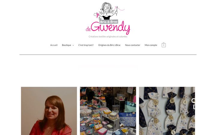 Screenshot of gwendy.fr