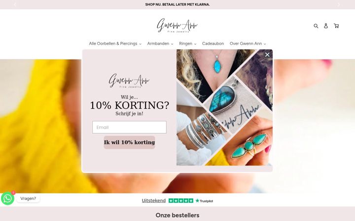 Screenshot of gwennann.nl