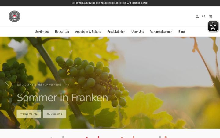Screenshot of gwf-frankenwein.de