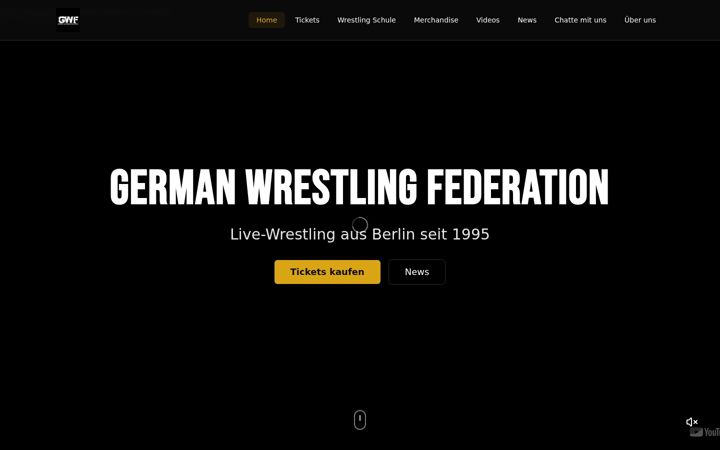 Screenshot of gwf-wrestling.com