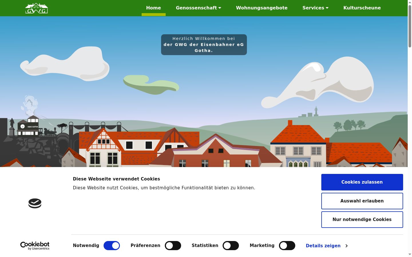 Skjermbilde av samtykkebanneret slik det vises før noen interaksjon
