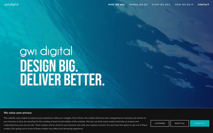Screenshot of gwi.digital