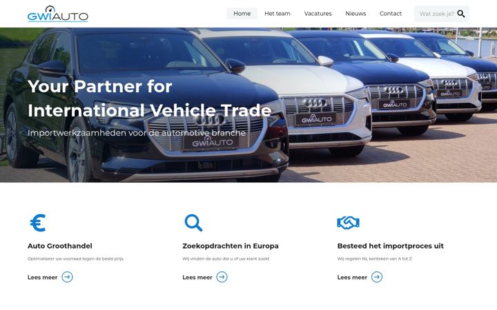 Screenshot of gwiauto.nl
