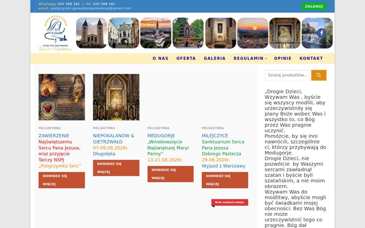 Screenshot of gwiazda-niepokalanej.pl