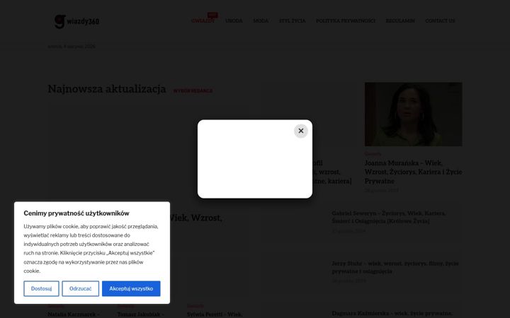 Screenshot of gwiazdy360.pl