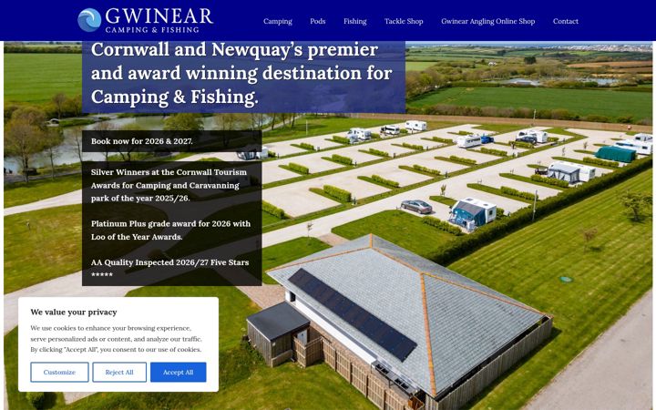 Screenshot of gwinear.com