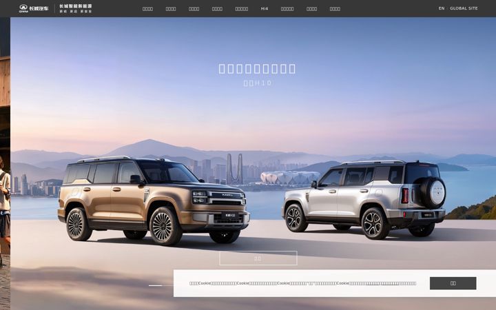 Screenshot of gwm.com.cn