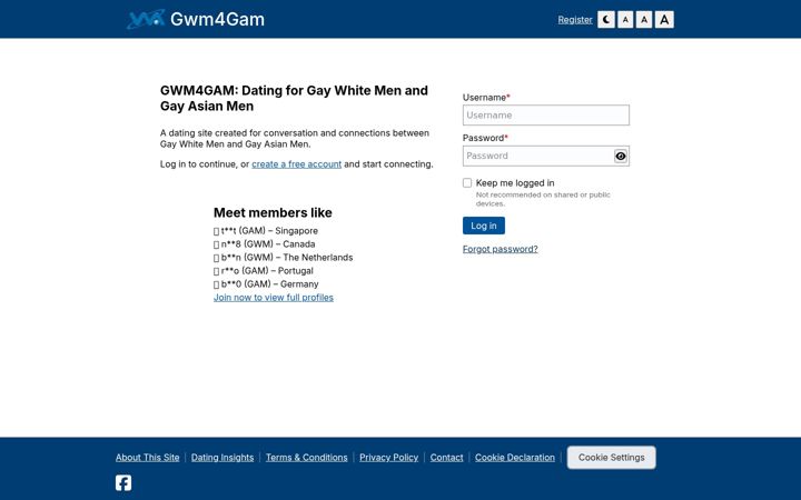 Screenshot of gwm4gam.com