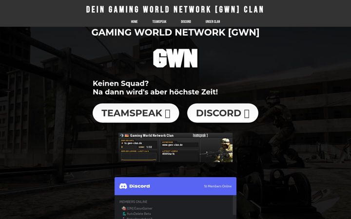 Screenshot of gwn-clan.de