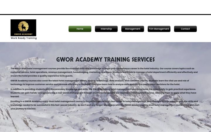 Screenshot of gworacademy.com