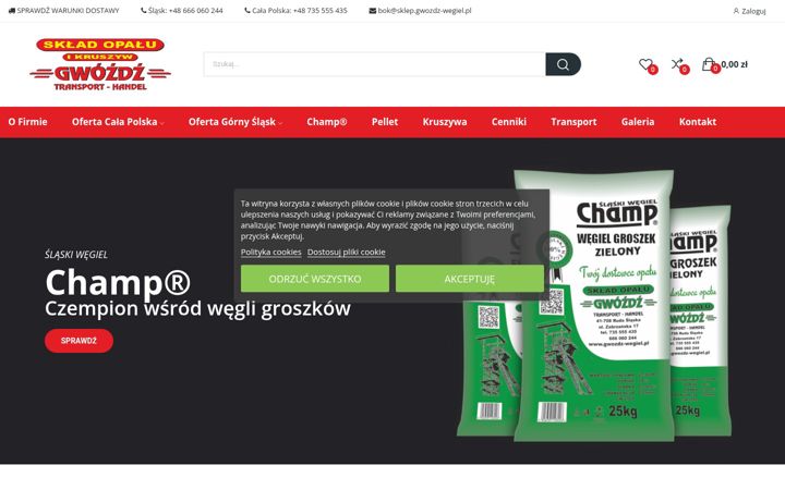Screenshot of gwozdz-wegiel.pl