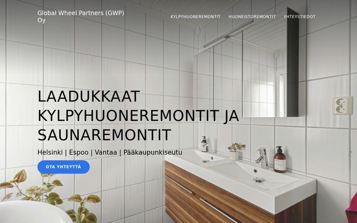 Screenshot of gwp.fi