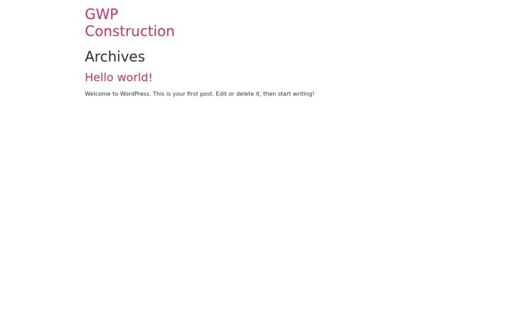 Screenshot of gwpconstruction.co.uk