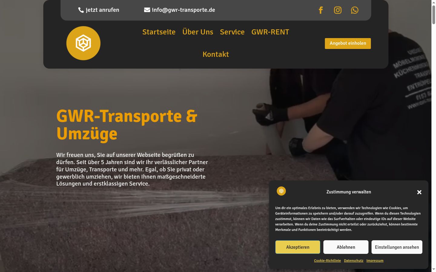 Snímek obrazovky baneru souhlasu zobrazeného před jakoukoli interakcí