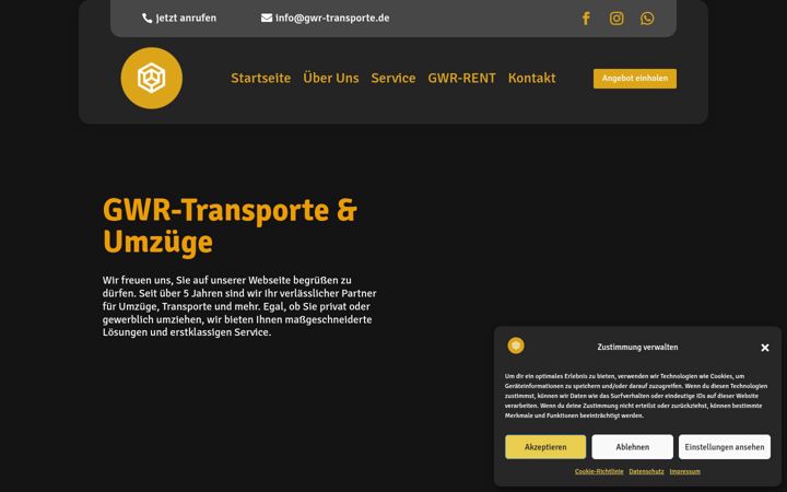 Screenshot of gwr-transporte.de