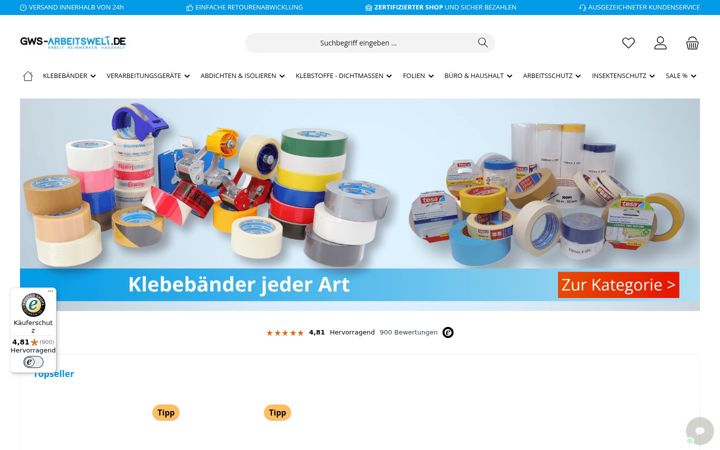 Screenshot of gws-arbeitswelt.de