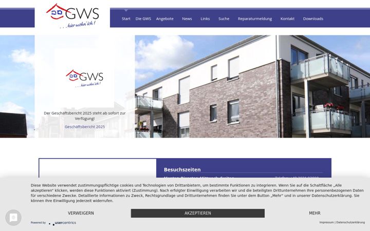 Screenshot of gws-geldern.de