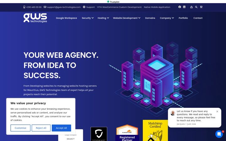 Screenshot of gws-technologies.com