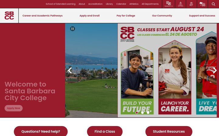 Screenshot of gwsc.sbcc.edu