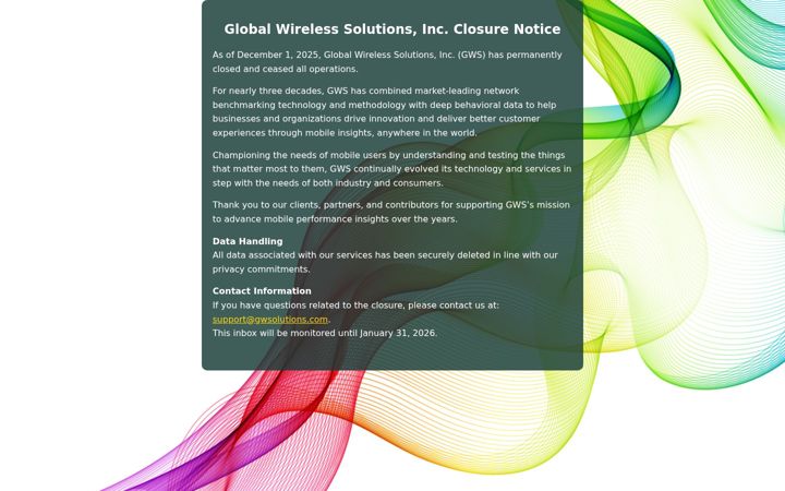 Screenshot of gwsolutions.com
