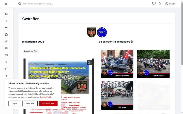 Screenshot of gwtreffen.dk