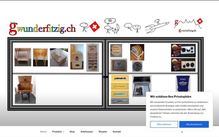 Screenshot of gwunderfitzig.ch