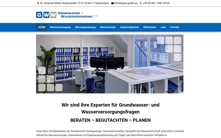 Screenshot of gww-gmbh.eu