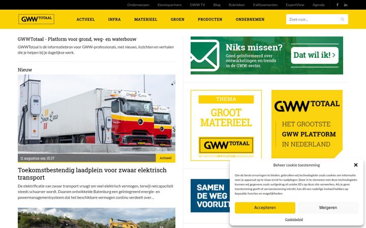 Screenshot of gwwtotaal.nl