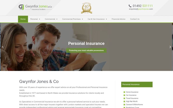 Screenshot of gwynforjones.com