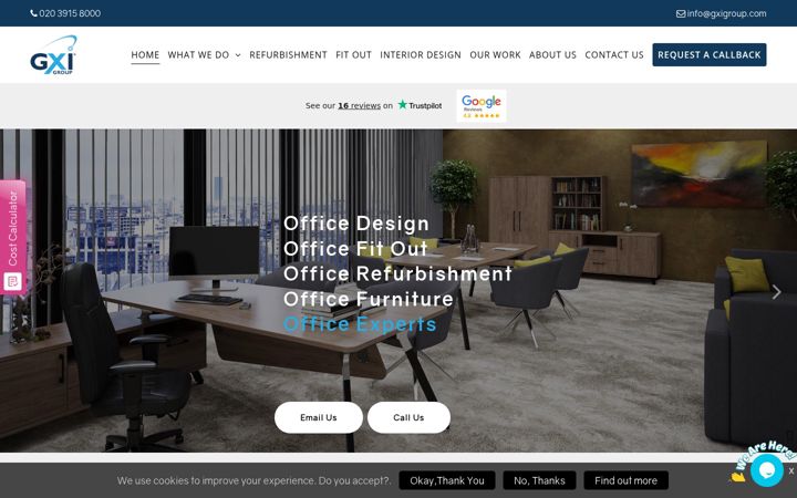 Screenshot of gxigroup.com
