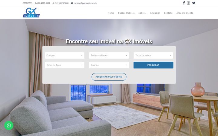 Screenshot of gximoveis.com.br