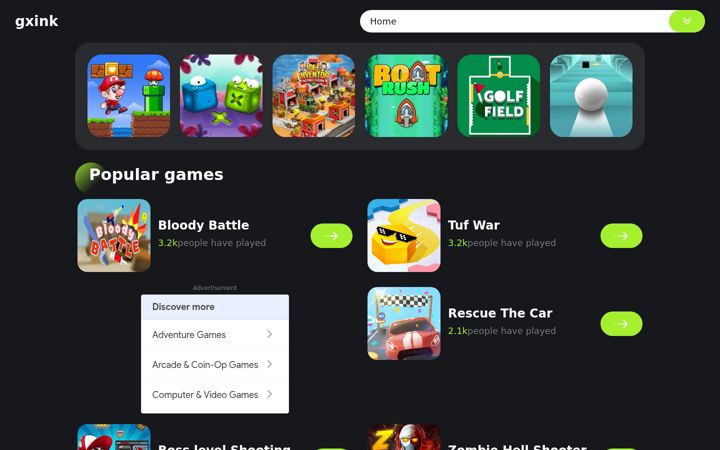 Screenshot of gxink.top